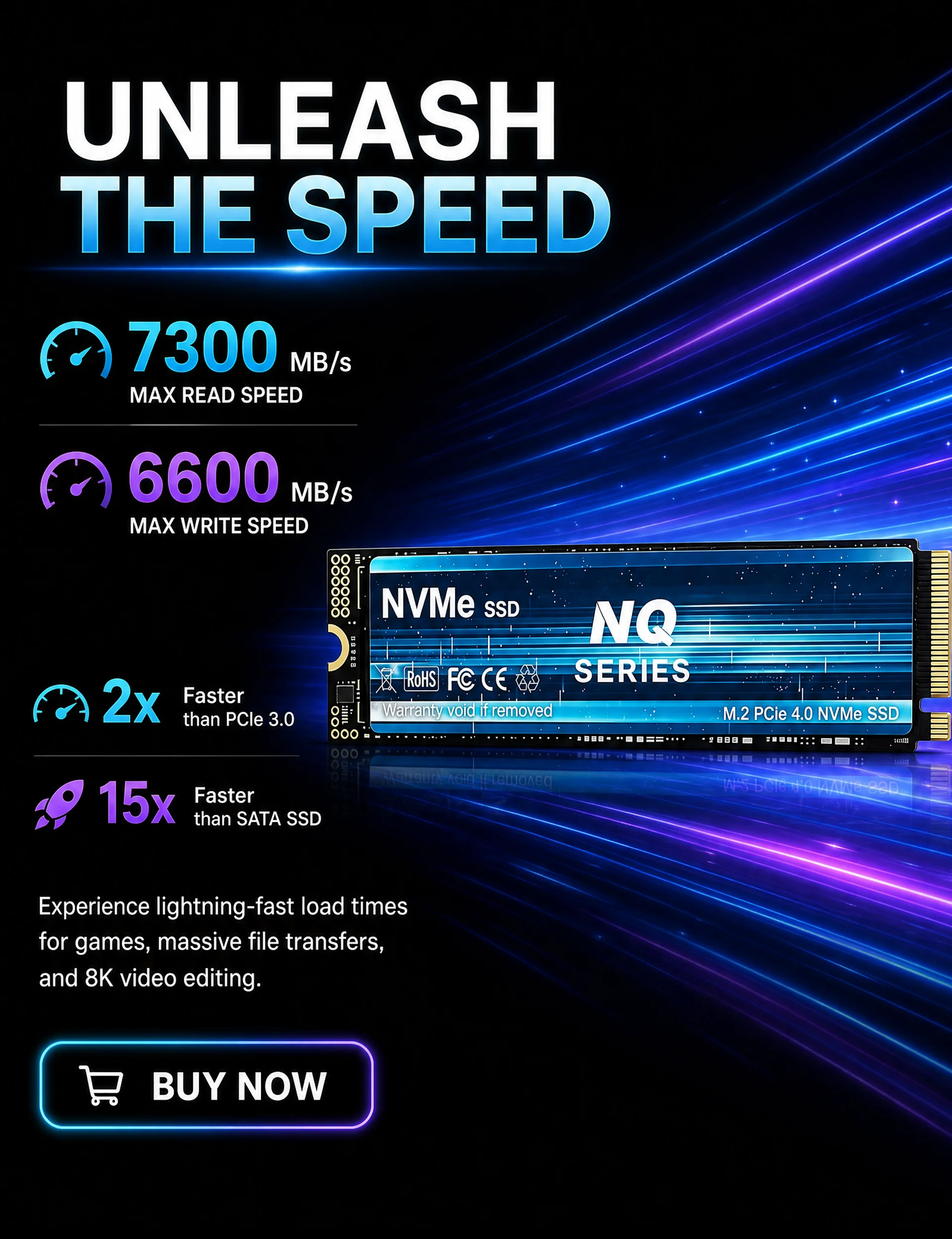 Internal Drive NQ Series NVMe  - M.2 Nvme 4Tb Pcie 4.0 Ssd review and price
