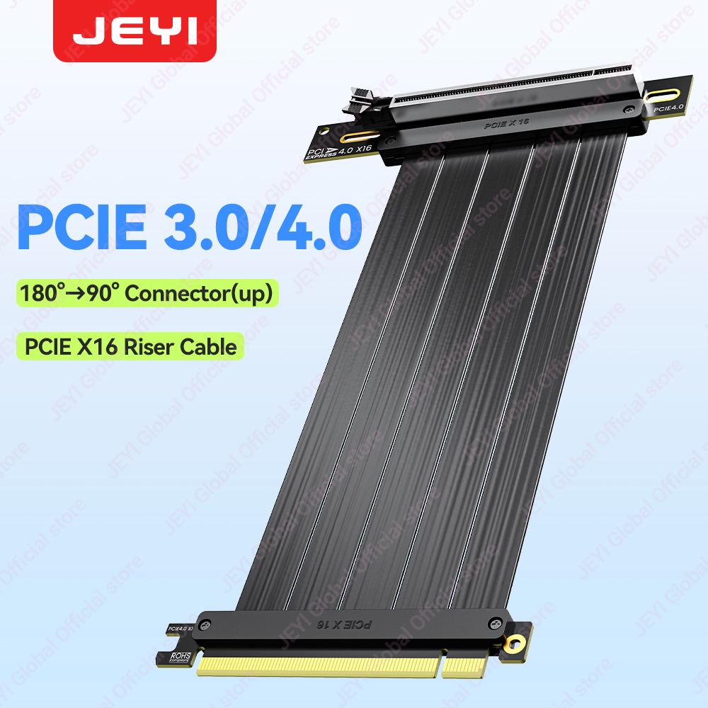 JEYI PCIe 4.0 Riser Cable 90 D - Pcie 4.0 X16 Riser Cable 90 Degree review and price
